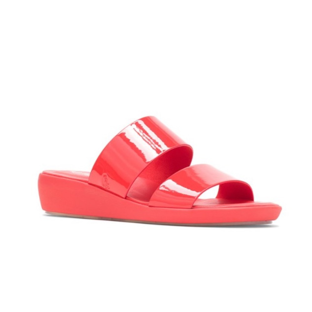 Hush Puppies Fiesta Red Brite Jelly Slides Women’s Size 12 New in Box